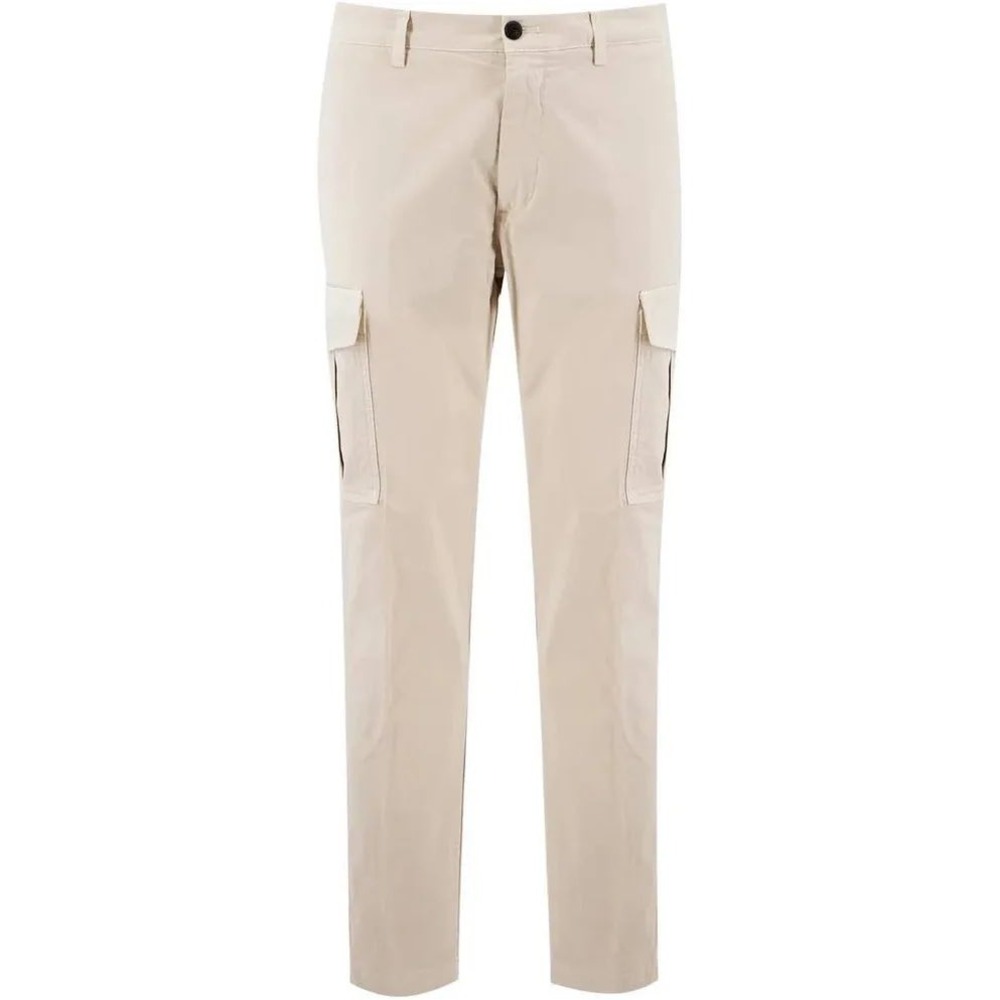 Eleventy Milano Mens Beige Stretch Corduroy Cargo Pants Quiet Lux Size 32